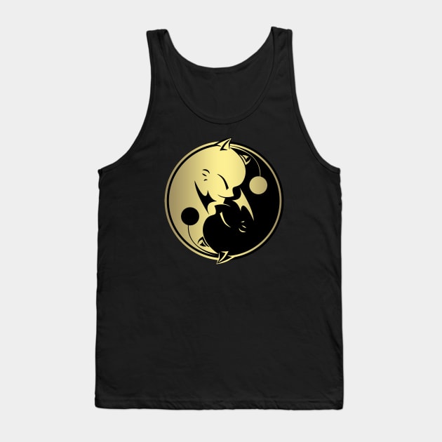 Moogle Gold Yin Yang Tank Top by Rikudou